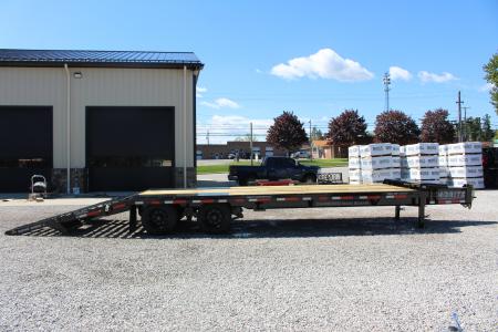New 2026 Moritz FDPH DT 22' + 5' - Pintle Ring Deckover AIR BRAKE Equipment Trailer - 40000# GVW