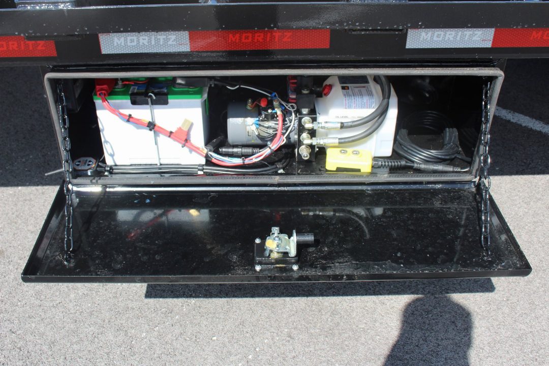 New 2026 Moritz FDGH Hydraulic Tail 40' GOOSENECK Deckover Flatbed Trailer- 25900# GVW
