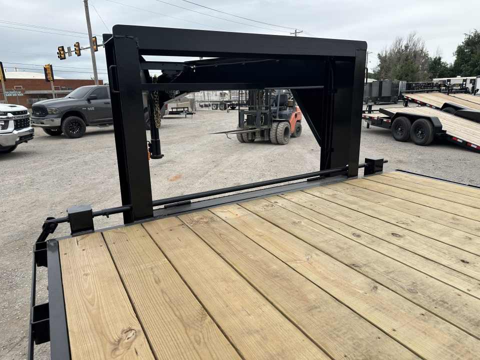 New 2026 Road Boss 20' Tandem Axle Gooseneck Flatbed with 7ks Equipment Trailer