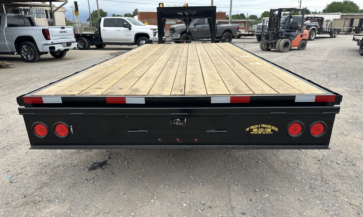New 2026 Road Boss 20' Tandem Axle Gooseneck Flatbed with 7ks Equipment Trailer