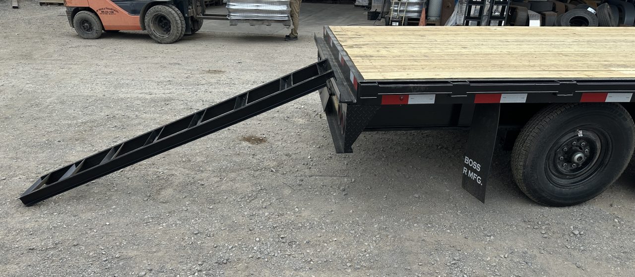 New 2026 Road Boss 20' Tandem Axle Gooseneck Flatbed with 7ks Equipment Trailer
