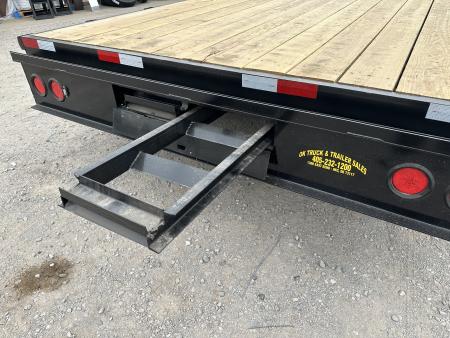 New 2026 Road Boss 20' Tandem Axle Gooseneck Flatbed with 7ks Equipment Trailer