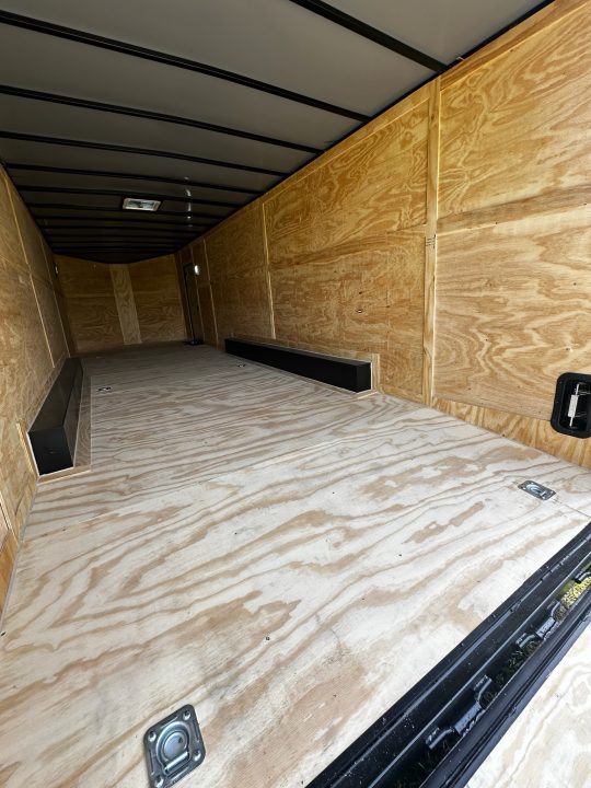 New 2026 Luxe 8.5x28 Car Hauler- 5200LB Triple Torsion Axle--HD RAMP- BOGEY WHEELS-Blackout- Enclosed Car Hauler