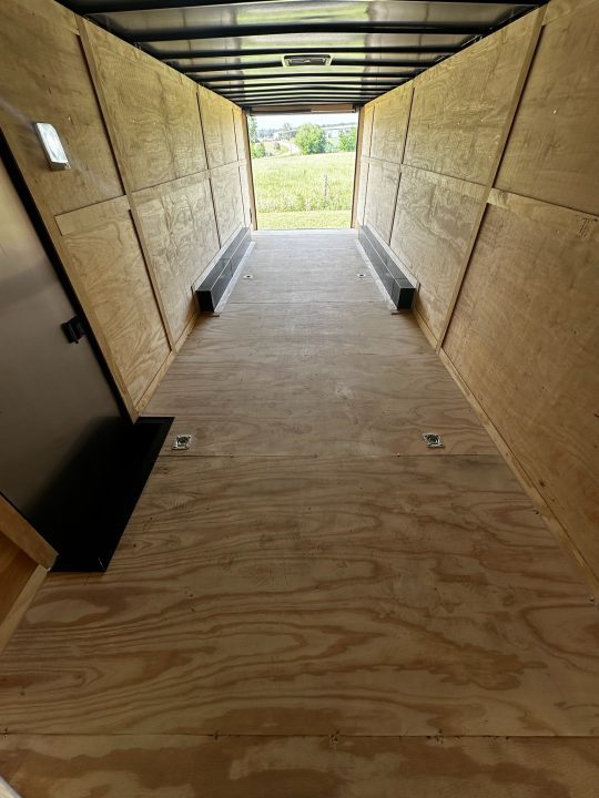 New 2026 Luxe 8.5x28 Car Hauler- 5200LB Triple Torsion Axle--HD RAMP- BOGEY WHEELS-Blackout- Enclosed Car Hauler