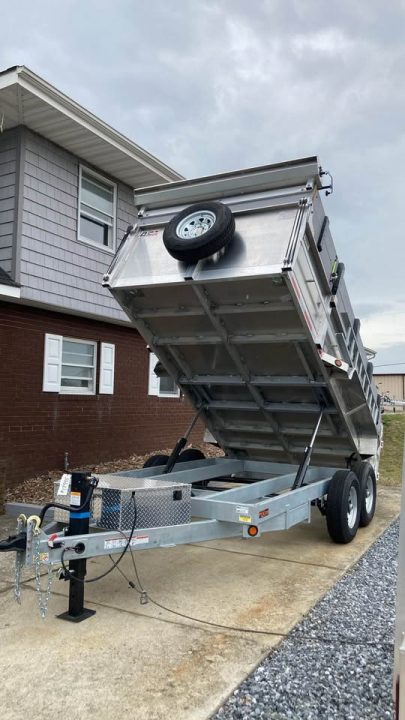 New 2026 Quality Steel and Aluminum 7x14 hybrid Dump Trailer