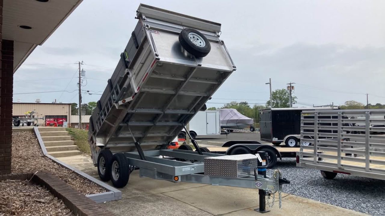 New 2026 Quality Steel and Aluminum 7x14 hybrid Dump Trailer