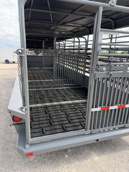 New 2026 Delco Trailers 6.8x24ft Gooseneck Livestock Trailer