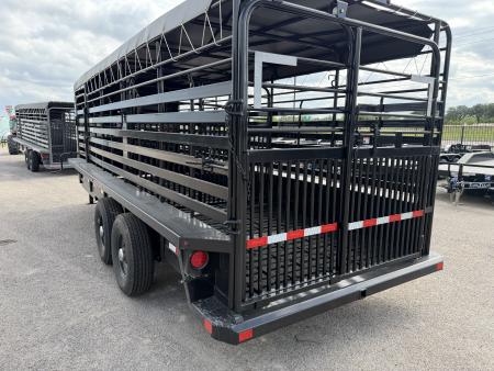 New 2026 Delco Trailers 6.8x20ft Gooseneck Livestock Trailer