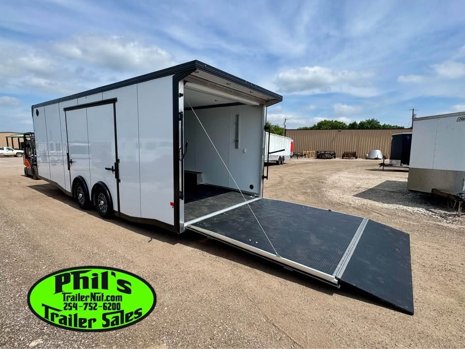 New 2026 E-Z Hauler 8.5X24 Car / Racing Trailer ALUMINUM CAR HAULER WITH FULL ESCAPE DOOR