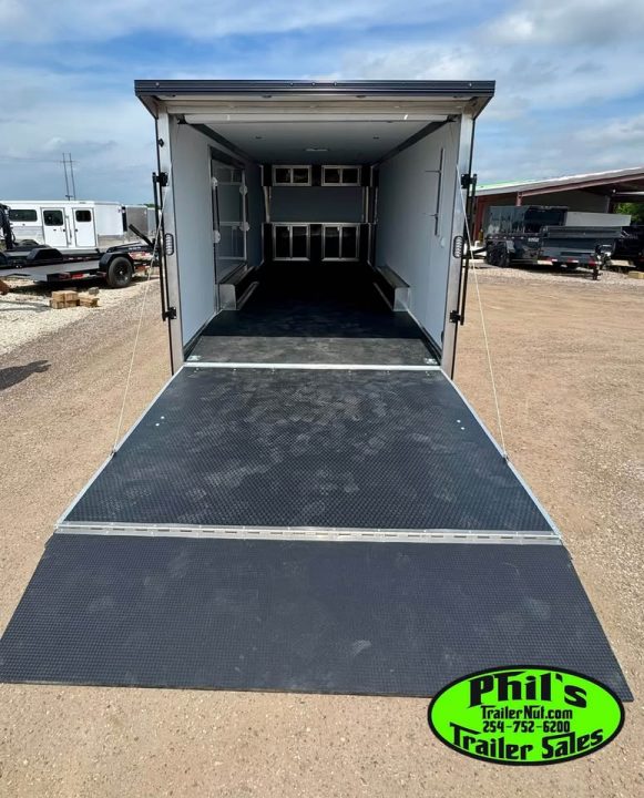 New 2026 E-Z Hauler 8.5X24 Car / Racing Trailer ALUMINUM CAR HAULER WITH FULL ESCAPE DOOR