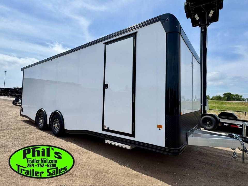 New 2026 E-Z Hauler 8.5X24 Car / Racing Trailer ALUMINUM CAR HAULER WITH FULL ESCAPE DOOR