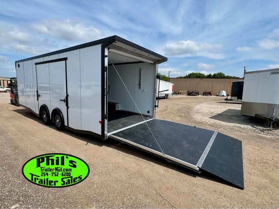New 2026 E-Z Hauler 8.5X24 Car / Racing Trailer ALUMINUM CAR HAULER WITH FULL ESCAPE DOOR