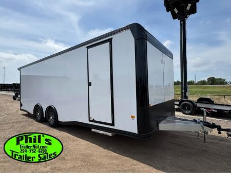 New 2026 E-Z Hauler 8.5X24 Car / Racing Trailer ALUMINUM CAR HAULER WITH FULL ESCAPE DOOR