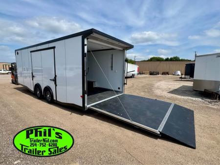 New 2026 E-Z Hauler 8.5X24 Car / Racing Trailer ALUMINUM CAR HAULER WITH FULL ESCAPE DOOR