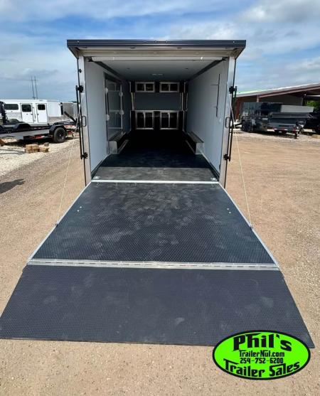 New 2026 E-Z Hauler 8.5X24 Car / Racing Trailer ALUMINUM CAR HAULER WITH FULL ESCAPE DOOR