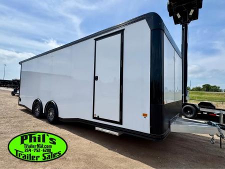 New 2026 E-Z Hauler 8.5X24 Car / Racing Trailer ALUMINUM CAR HAULER WITH FULL ESCAPE DOOR