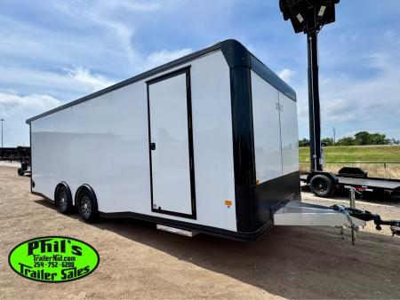 New 2026 E-Z Hauler 8.5X24 Car / Racing Trailer ALUMINUM CAR HAULER WITH FULL ESCAPE DOOR