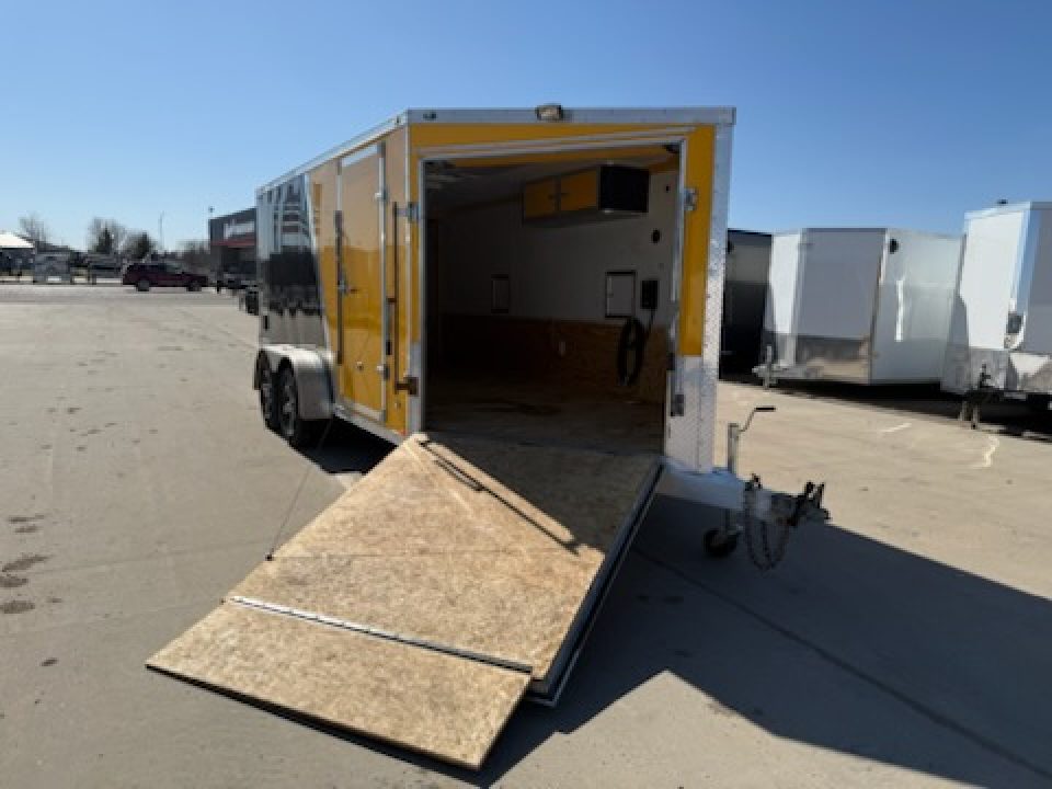 Used 2014 Stealth Trailers STL719TA2 Enclosed Snowmobile Trailer