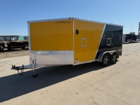 Used 2014 Stealth Trailers STL719TA2 Enclosed Snowmobile Trailer
