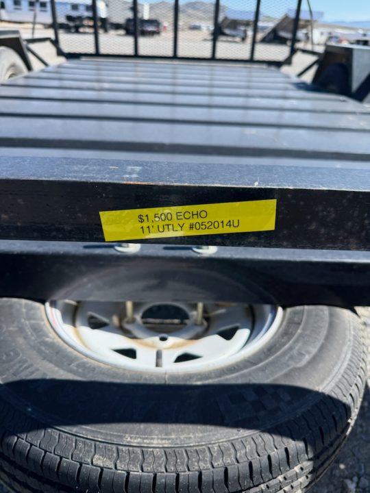 Used 2019 Echo 11' Utility Trailer