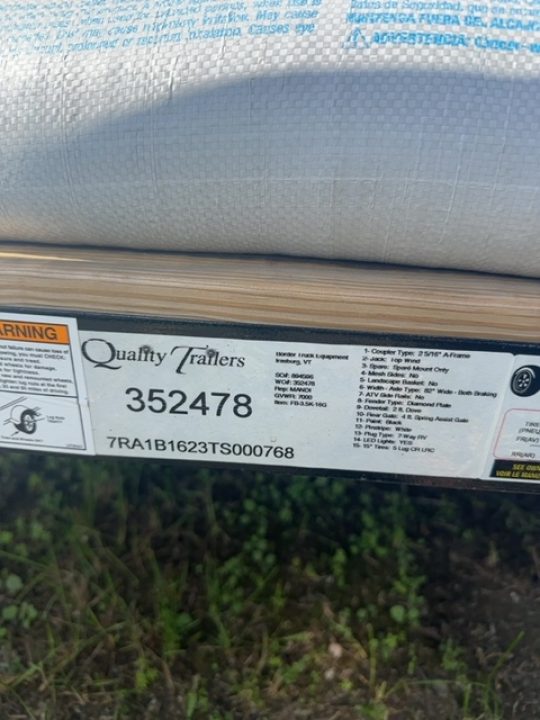 New 2025 Quality Trailers NA Landscape Trailer