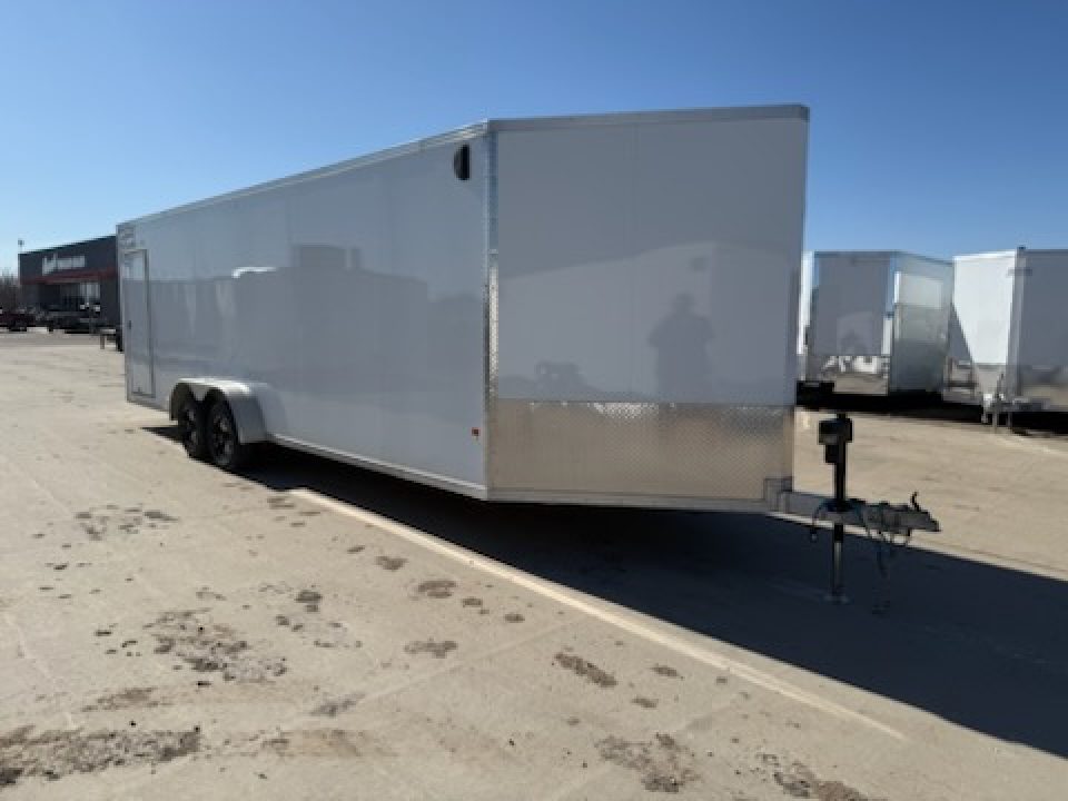 Used 2020 E-Z Hauler EZES7X24+5-IF Snowmobile Trailer/Cargo/Enclosed