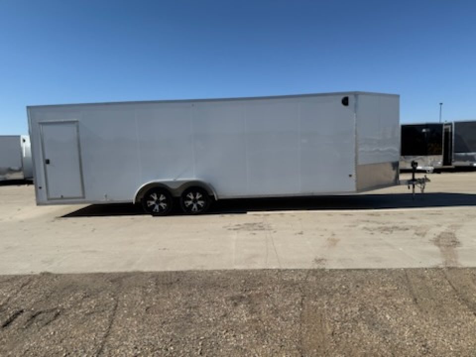 Used 2020 E-Z Hauler EZES7X24+5-IF Snowmobile Trailer/Cargo/Enclosed