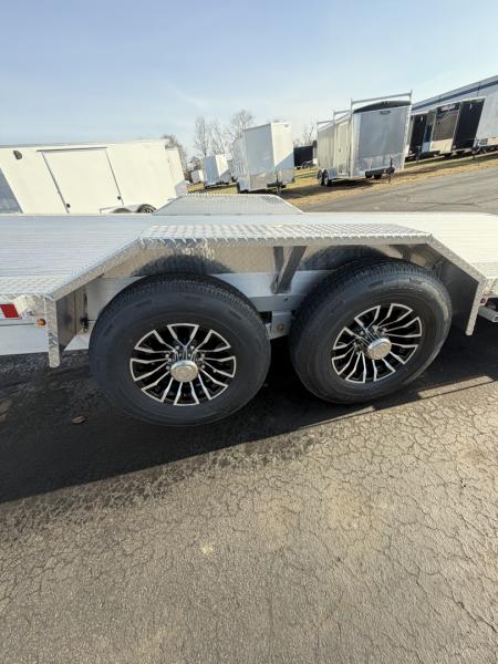 New 2026 H&H Trailers 82x24 Aluminum Electric Tilt Speed Loader Car Hauler, 14K