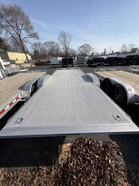 New 2026 H&H Trailers 82x20 Aluminum Electric Tilt Speed Loader Car Hauler 10K
