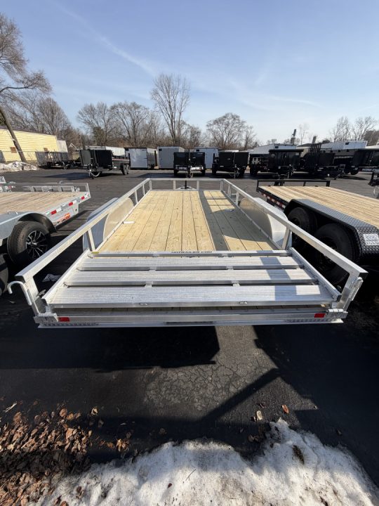 New 2026 H&H Trailers 82x16 Aluminum Rail Side Utility Trailer, 7K Tandem