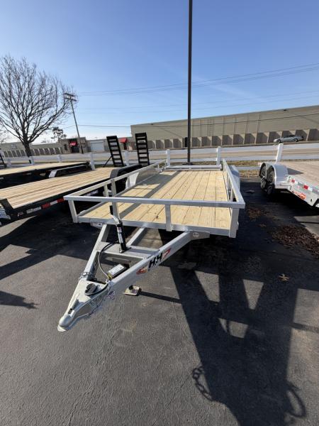 New 2026 H&H Trailers 82x16 Aluminum Rail Side Utility Trailer, 7K Tandem