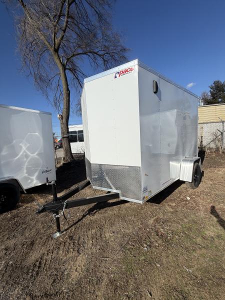 New 2026 Pace American 6 X 10 Outback DLX Flat Top V-Nose 3K