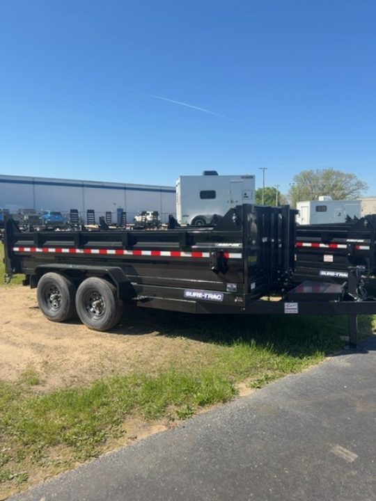 New 2026 Sure-Trac 7 X 14 HD Low Profile Telescopic Dump 14K
