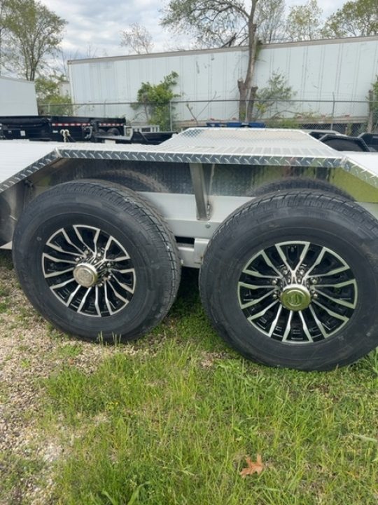 New 2026 H&H Trailers 102x24 Aluminum Electric Tilt Speed Loader Car Hauler, 14K