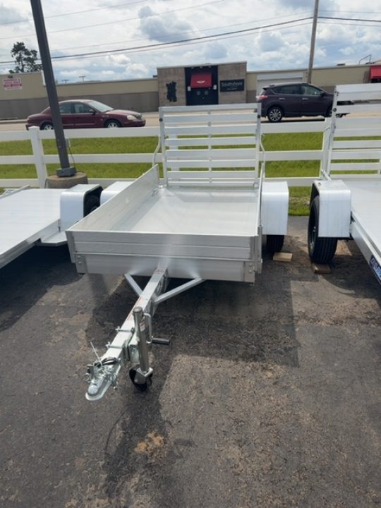 New 2027 Aluma 548 Aluminum Deck Single Axle Straight Tailgate 13" Steel Wheels