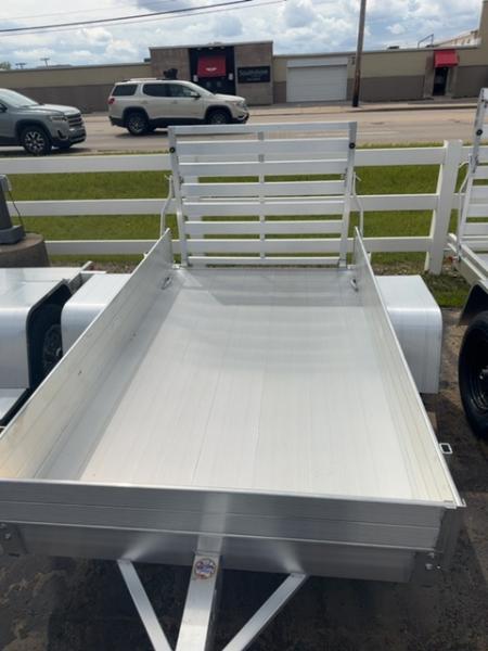 New 2027 Aluma 548 Aluminum Deck Single Axle Straight Tailgate 13" Steel Wheels