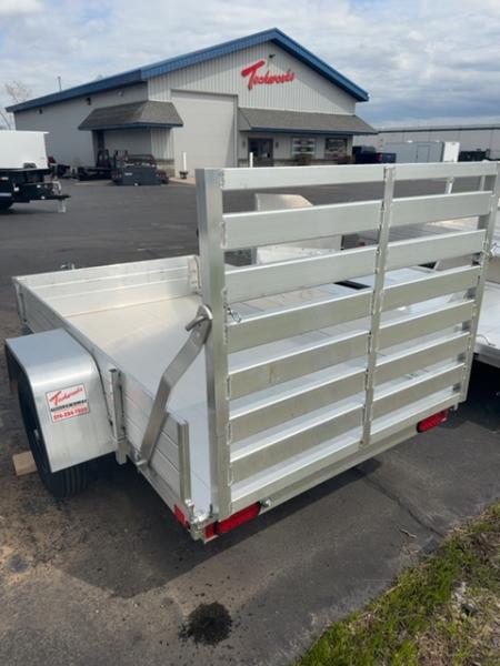 New 2027 Aluma 548 Aluminum Deck Single Axle Straight Tailgate 13" Steel Wheels