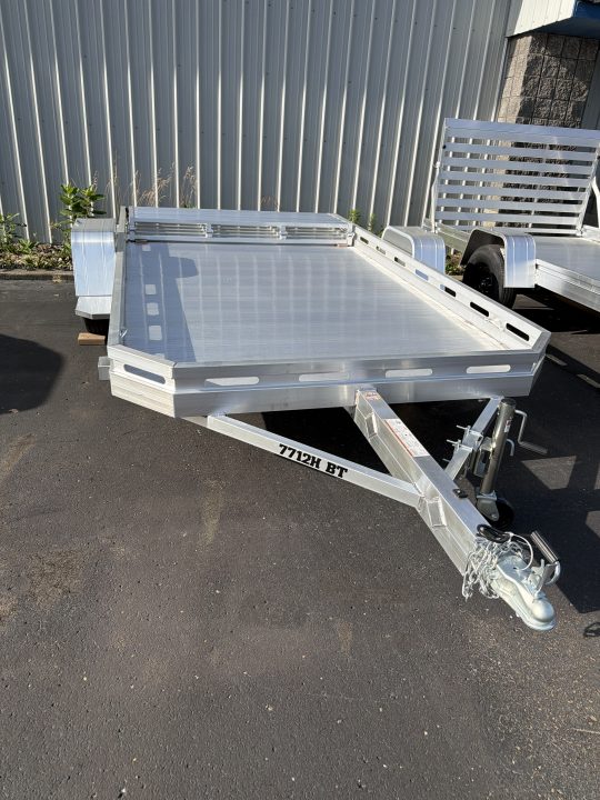 New 2027 Aluma 7712 Heavy Slotted Single Axle Bi-Fold Tailgate