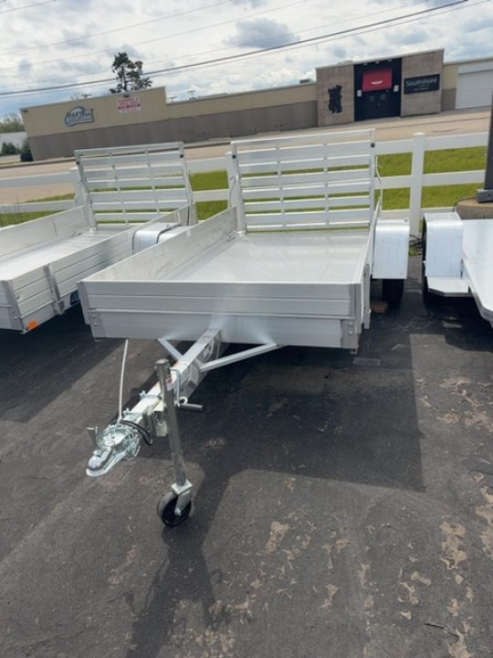 New 2027 Aluma 6310 Aluminum Deck Single Axle Straight Tailgate 13" Steel Wheels