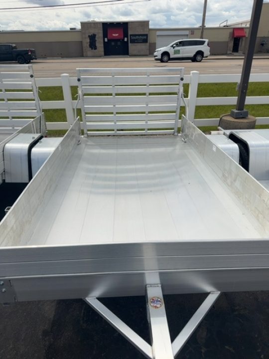 New 2027 Aluma 6310 Aluminum Deck Single Axle Straight Tailgate 13" Steel Wheels