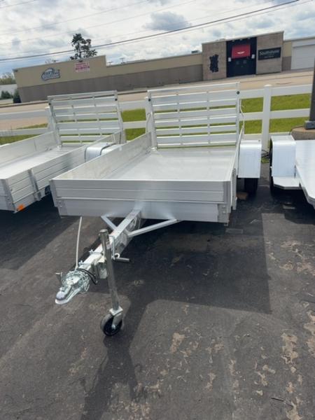 New 2027 Aluma 6310 Aluminum Deck Single Axle Straight Tailgate 13  Steel Wheels