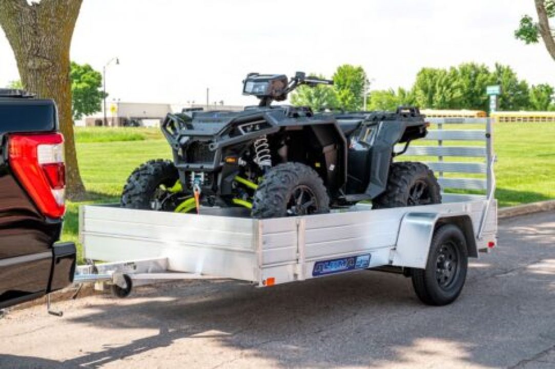 New 2027 Aluma 6310 Aluminum Deck Single Axle Straight Tailgate 13" Steel Wheels