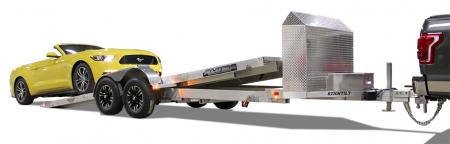 New 2027 Aluma 8220 Heavy Tilt Tandem Axle Electric Brake Front Rail Std 10K RTD 15  Aluminum Wheels