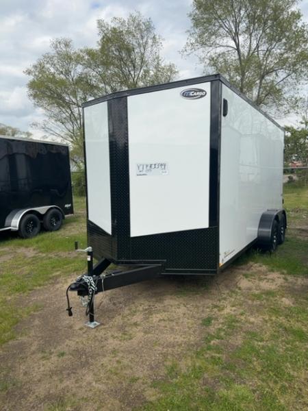New 2026 ITI Cargo 7 X 16 SE Flat Top Sloped V-Nose 7K