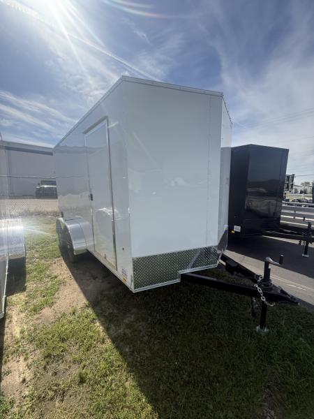 New 2026 Pace American 7 x 14 Outback DLX Flat Top V-Nose 7K
