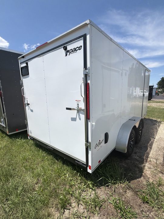 New 2026 Pace American 7 x 16 Outback DLX Flat Top V-Nose 7K