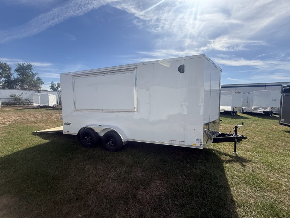New 2026 Pace American 7 x 16 Journey SE Flat Top Sloped V-Nose 7K