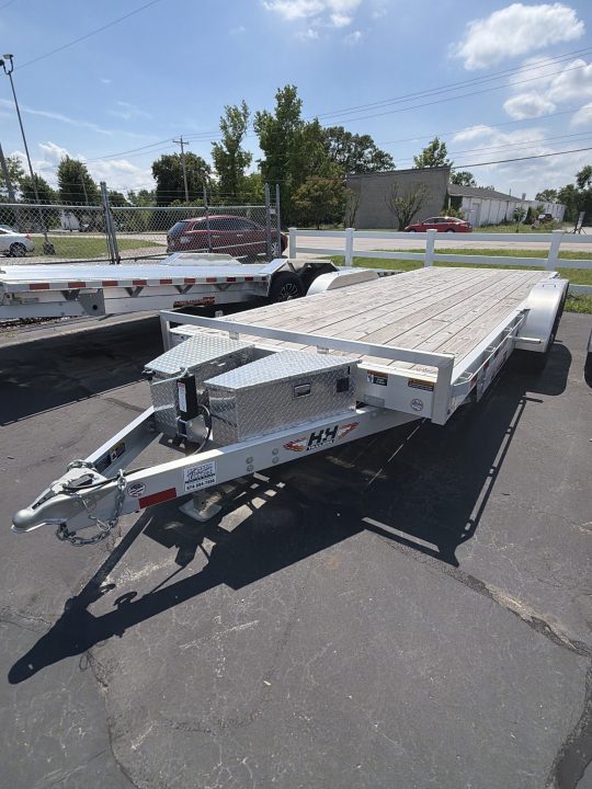 New H&H Trailers 82x20 Aluminum Electric Tilt Speed Loader Car Hauler 10K