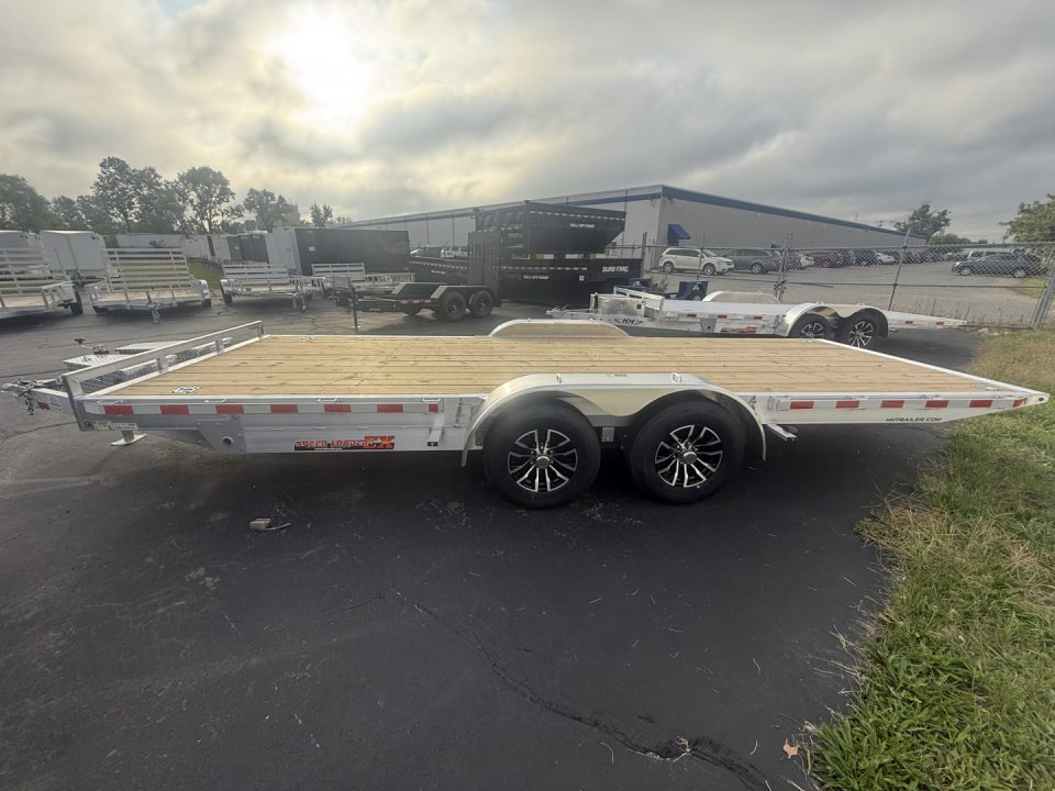New H&H Trailers 82x20 Aluminum Electric Tilt Speed Loader Car Hauler 10K