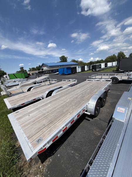 New H&H Trailers 82x20 Aluminum Electric Tilt Speed Loader Car Hauler 10K